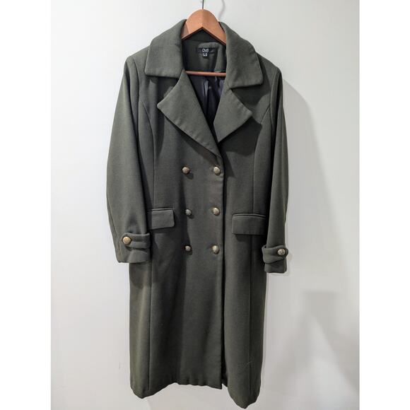 OSV Jackets & Blazers - OVS Women's Green Military Long Coat